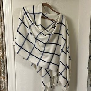 Knit poncho sweater